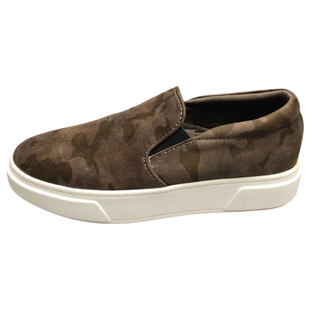 Arizona Jean Co Symphony Platform Sneakers Womens 8 Multi Camo Round Toe Slip On